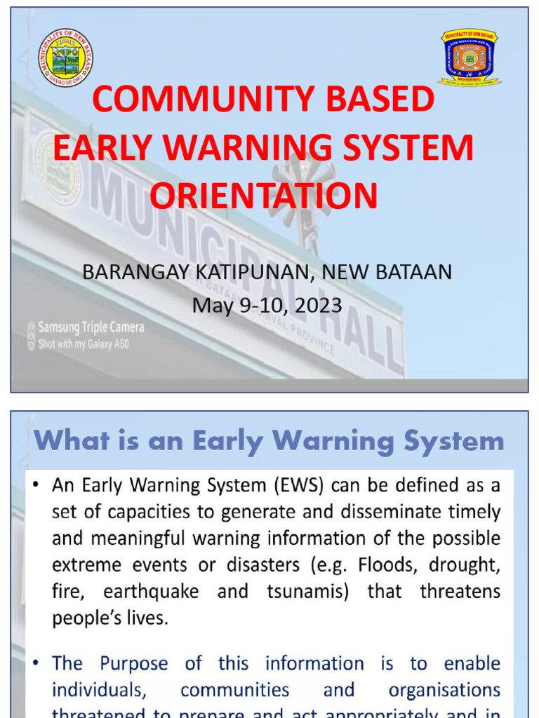Community-Based Early Warning System | PDF | Flood | Precipitation