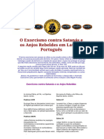 O Exorcismo Contra Satanás e Os Anjos Rebeldes em Latim e Português