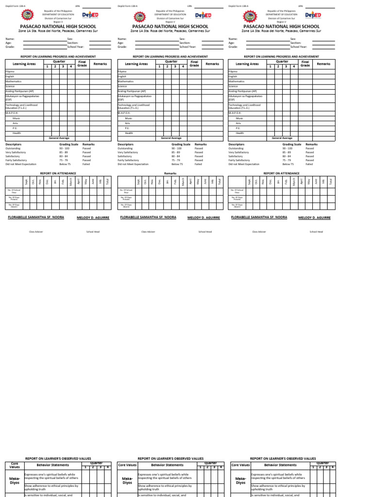 Name Card Template Pdf