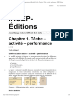 Apprentissage Moteur Et Difficulté de La Tâche - Chapitre 1. Tâche - Activité - Performance - INSEP-Éditions