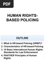 Human Rights Based Policing