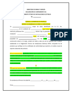 Formato de Cumplimiento Del Retie