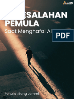 10 Kesalahan Pemula Saat Menghafal Al-Quran