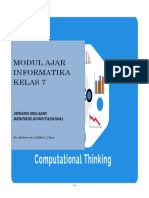 Modul Ajar Kelas 7 Informatika Berpikir Komputasional