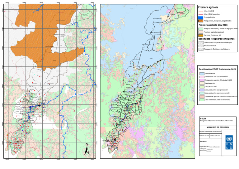 Mapa de Teorama y Resguardos Indígenas | PDF | Pueblos Indígenas de ...