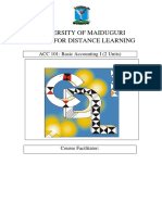 Acc 101 Basic Accounting I-1