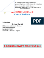 C2 Biochimie Médicale AZZI RAchid Equilibre Hydro-Électrolytique