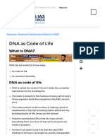 DNA As Code of Life - Rau's IAS