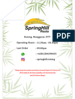Menu Ala Carte Spring Hill 2023 (Aug)