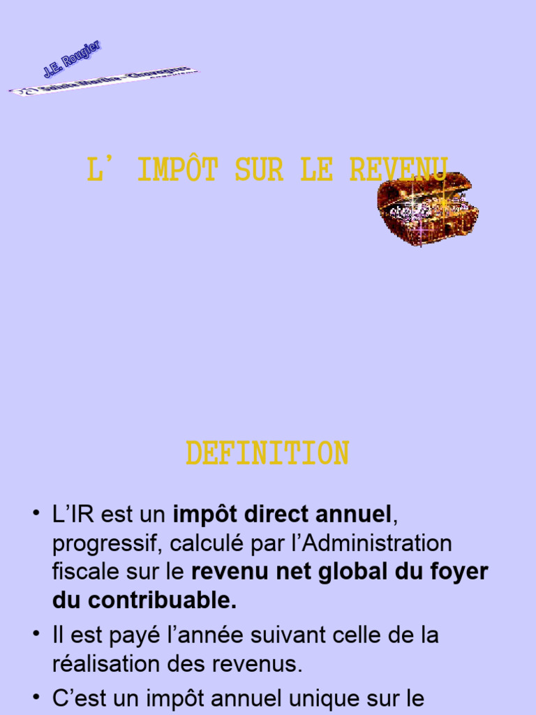 L Impot Sur Le Revenu | PDF | Impôt sur le revenu | Paiements