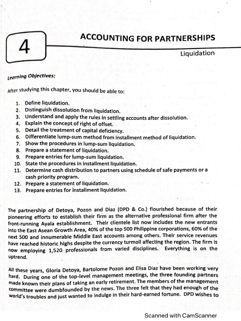 CHAPTER 4 Liquidation | PDF