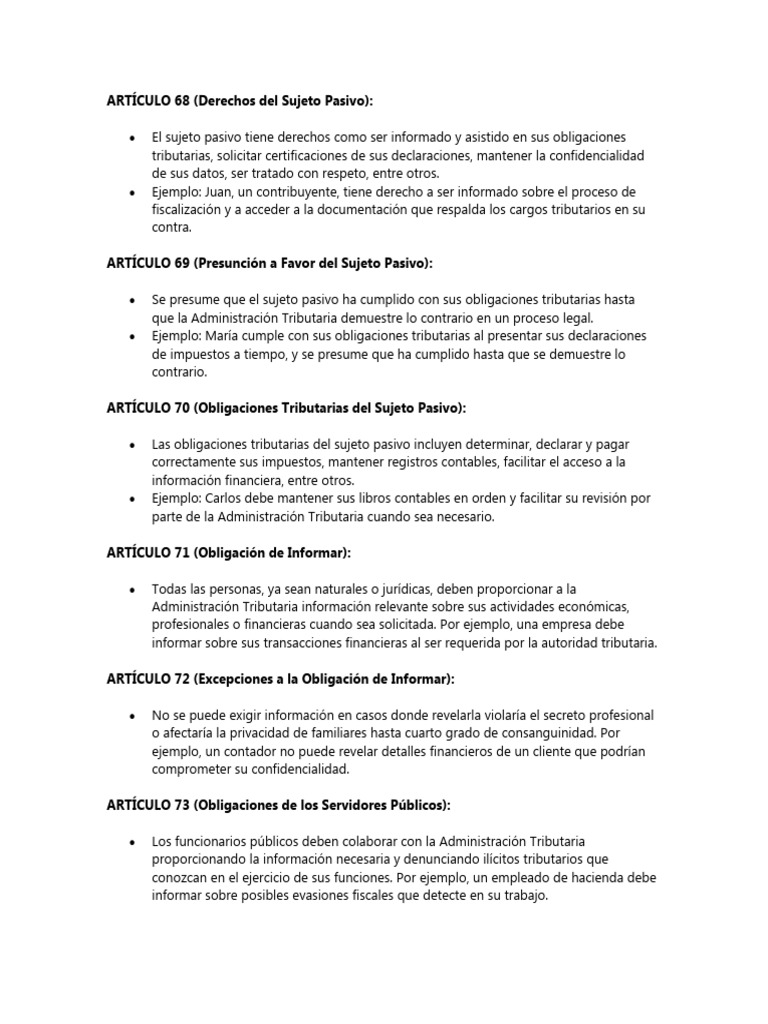 Derechos y Obligaciones Tributarias | PDF | Contabilidad | Impuestos