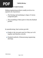 M1121 Trade Technology & Practice - Fits, Limits & Clearances