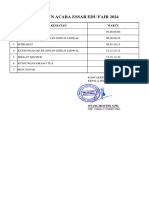 Rundown Acara Essar Edu Fair 2024