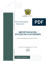 Importancia Del Estudio de La Economía