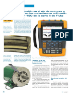 Medida de La Tensión en El Eje de Motores Y de La Corriente en Los Rodamientos Utilizando Un Scopemeter 190 de La Serie Ii de Fluke