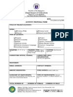 QMS-HRD-F03 Activity Proposal Form