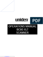 Bearcat 800XLT Scanner Manual