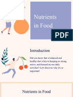 Colorful Illustrative Nutrients in Food Presentation