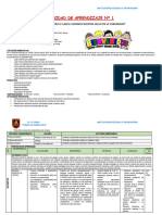 Unidad de Aprendizaje #1 Cuarto Grado A-B - 2024