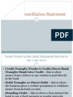 Bank Reconciliation Statement