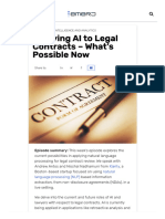 Applying AI To Legal Contracts - What's Possible Now - Emerj Artificial Intelligence Research