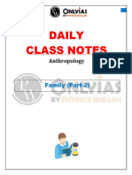 Anthropology - Family (Part 02) - Daily Class Notes