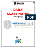 Anthropology _ Family (Part 03) __ Daily Class Notes