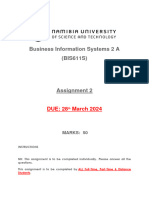 Business Information Systems 2 A - Assignment 2