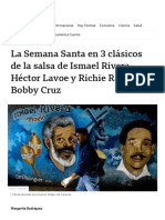 La Semana Santa en 3 Clásicos de La Salsa de Ismael Rivera, Héctor Lavoe y Richie Ray y Bobby Cruz - BBC News Mundo
