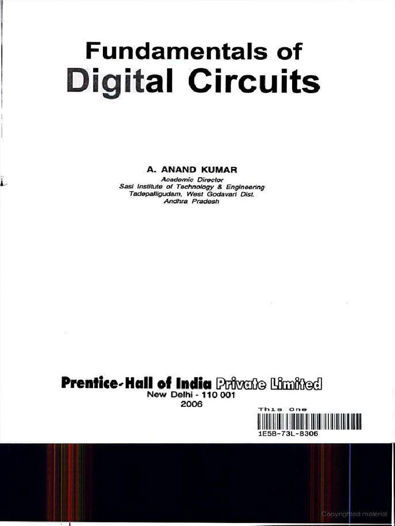 Fundamentals Of Digital Circuits Anand Kumar