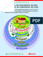 Mi Planeta, Mi Continente, Mi País, Mi Municipio, Mi Comunidad, Mi Casa 2024 Manualidades Educativas