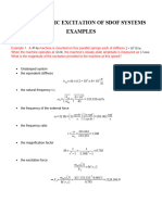 Harmonic Excitation of Sdof Systems. Examples