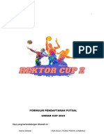 FORMULIR FUTSAL UNDARCUP 2023