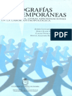 Andrés Góngora Et Al. (Eds.) - Etnografías Contemporáneas - Otros Sujetos, Otras Aproximaciones en La Labor Antropológica