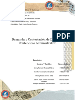 Demanda y Contestacion de Demanda Contencioso Administrativo