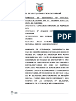 Tribunal de Justiça Do Estado Do Paraná: Impetrante: Compania Panamena de Aviacion