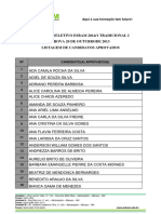 Listagem de Aprovados Da Prova Do Dia 20 10 2013 para Divulgar No Site