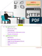 CN-UNIT-5 - Application Layer