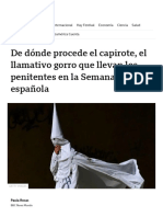 Semana Santa - de Dónde Procede El Capirote, El Llamativo Gorro Que Llevan Los Penitentes en Las Procesiones en España - BBC News Mundo