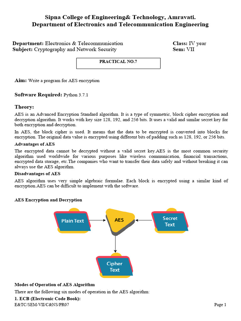 PR7 AES Java Final | PDF | Computer Security | Security