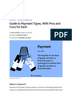 Guide to Payment Types, With Pros and Cons for Each