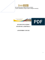 Informes Financieros y Contables A 31 DICIEMBRE 2022-Senado de La Republica