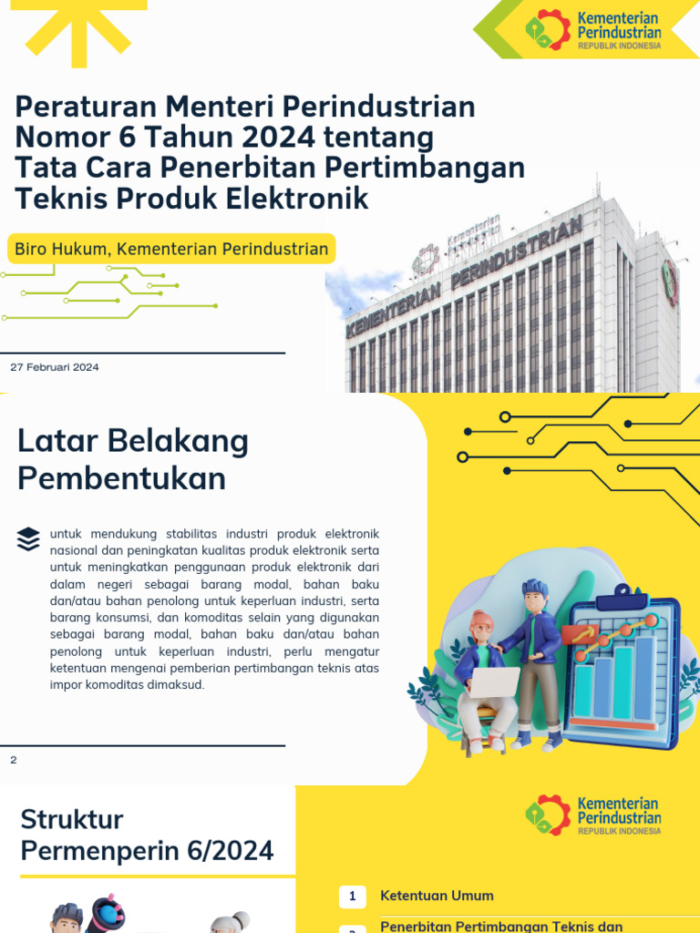 Tata Cara Penerbitan Pertimbangan Teknis Produk Elektronik | PDF