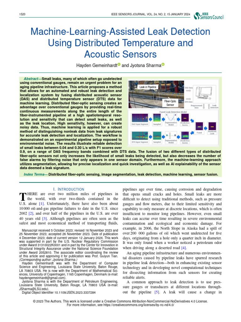 Machine Learning for Fiber Leak Detection | PDF | Optical Fiber