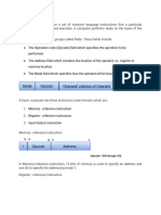 Computer Instructions Format With Its Types