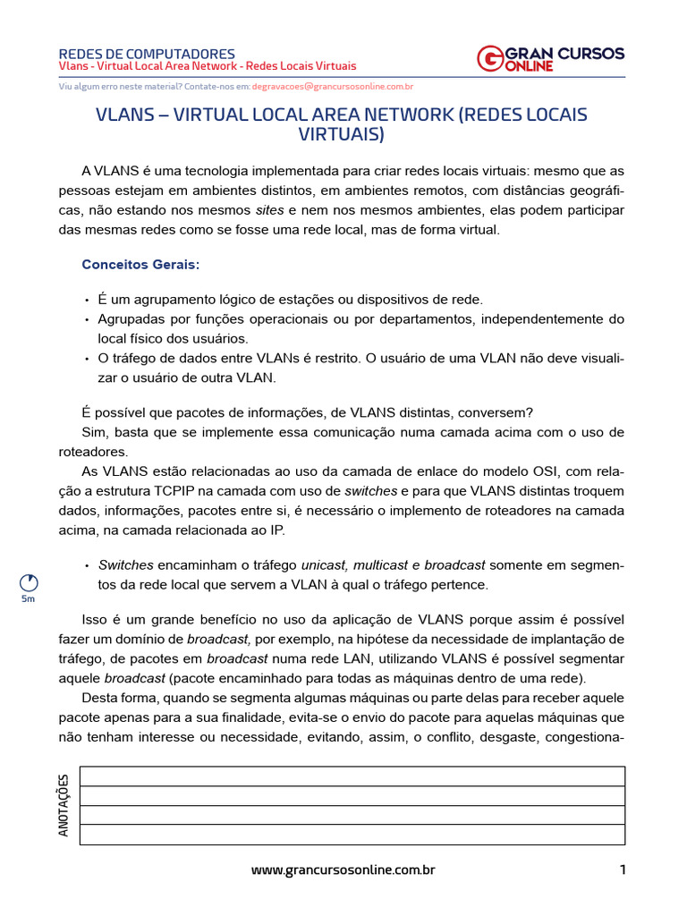 Redes Virtuais: Guia de VLANS | PDF | Rede de computadores | Comutador ...