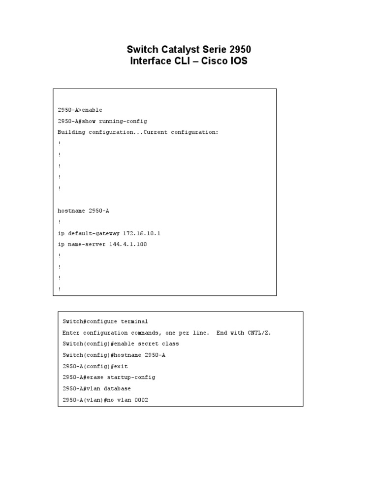 Cisco Catalyst 2950 Configuration Guide | PDF | Teaching Methods ...