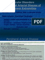 Aortoiliac, Femoral, Popliteal, Tibial, or Peroneal Arteries Classic Symptom: Intermittent Claudication