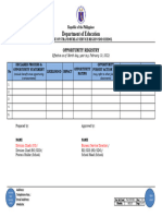 PAWIM F 005 Opportunity Registry Template